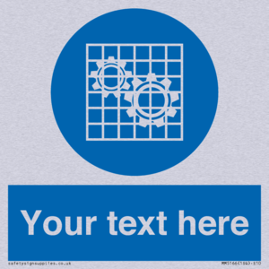 Custom Machine Guards Required Sign